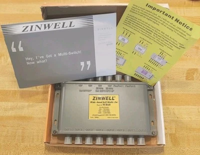 Zinwell Wide-Band 6x8 Multi-Switch For Ka/Ku Dish Antenna WB68 New in Box - Image 1 of 4