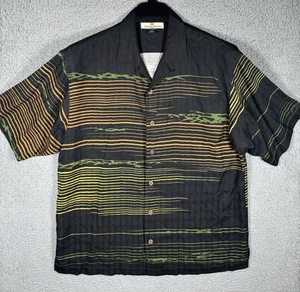 Camicia hawaiana Tommy Bahama Relax uomo media 100% seta stampa astratta all over - Foto 1 di 7