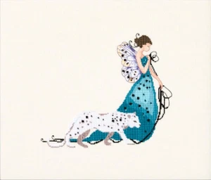Cross Stitch Chart ~ Nora Corbett Daughters Of The Wild - Miss Leopard #NC369 - Picture 1 of 5