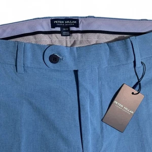 Peter Millar Crown Crafted Surge Performance Trouser Pants Blue 34x32 $185 - Picture 1 of 17