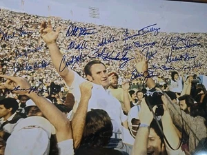 1972 Miami Dolphins Perfect Undefeated Season handsigniertes 16x20 Foto - 18 Autos - Bild 1 von 9
