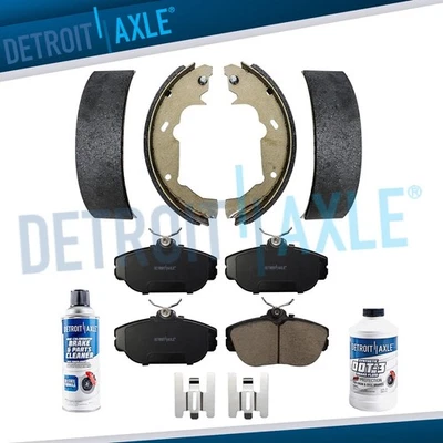 Front Ceramic Brake Pads and Rear Shoes for 1995-1998 Ford Windstar - Image 1 of 4