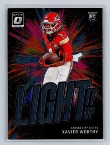 2024 Donruss Optic #9 Xavier Worthy Light It Up RC NFL Kansas City Chiefs - Picture 1 of 2
