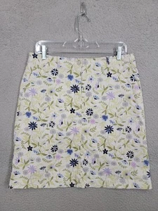 J Jill Women's Size 6 Live-In Chino Floral Knee Length Pencil Skirt - Picture 1 of 11