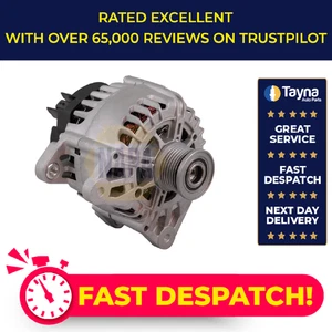 Alternator fits RENAULT SCENIC Mk3, Mk4 1.2 2012 on NAPA 231000643R 231001255R - Picture 1 of 7