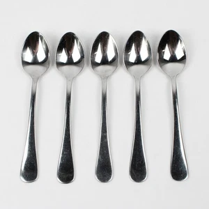 Set of 5 Splendide Cirrus Teaspoons Stainless Steel Glossy Finish - Picture 1 of 5
