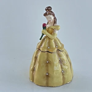Disney Showcase Department 56 Belle Hinged Enameled Bejeweled Trinket Box - Picture 1 of 15