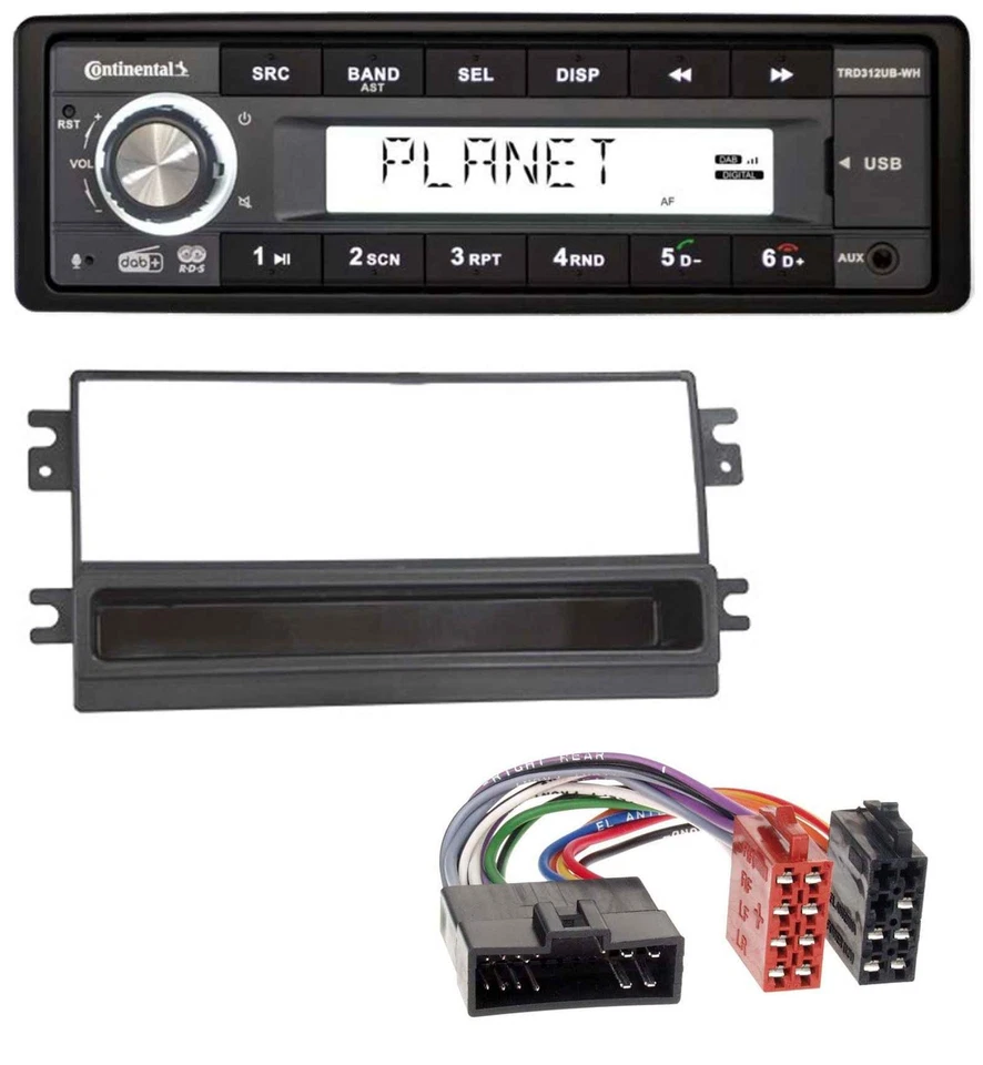 Continental USB 1DIN AUX DAB MP3 Autoradio für Kia Clarus Carens FL Carnival Spo - Bild 1 von 4