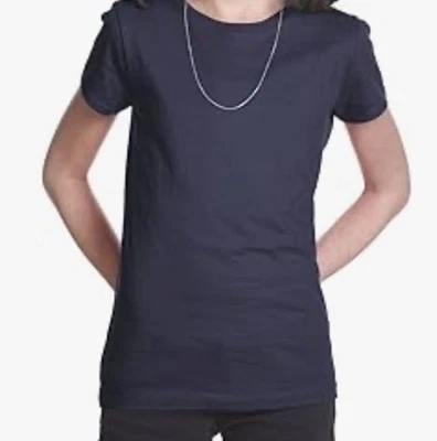 Next Level 3 pack Girls Princess Rib Knit T-shirts Tees Navy 3/4 Xsmall New - Image 1 of 4