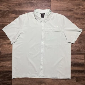 The North Face Shirt Men's XXL First Trail UPF Stretch Short Sleeve Mint Green - Picture 1 of 11