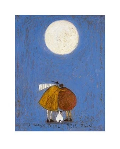 A Moon To Call Their Own by Sam Toft 15 3/4 x 19 3/4" Paper Size New Unframed - Picture 1 of 1