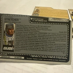 Vintage G.I.Joe File card lot 6 - Picture 1 of 7
