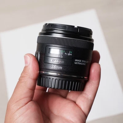 Объектив Canon EF 28 мм F/2.8 IS USM с креплением Ef - полнокадровый - стабилизированное изображение - Изображение 1 из 4