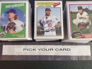 2018 TOPPS ARCHIVES BASEBALL SINGLES "PICK A CARD" SERIAL #