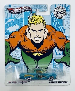 Mattel Hot Wheels 65 Ford Ranchero Aquaman Dc Comic Real Riders Wheels 2011 NIB - Picture 1 of 6