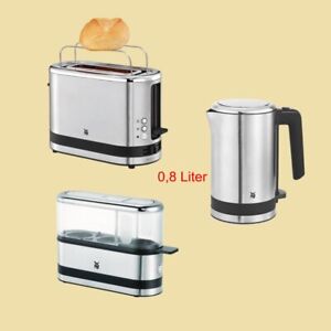 WMF KÜCHENminis Set - 1-Scheiben-Toaster + Wasserkocher 0,8L + 2-Eier-Kocher