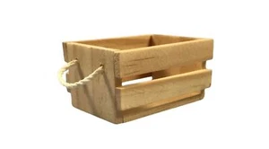 Miniature Wood Crate, Fairy Garden Crate for Fruits, Vegetables, Flowers - Picture 1 of 1
