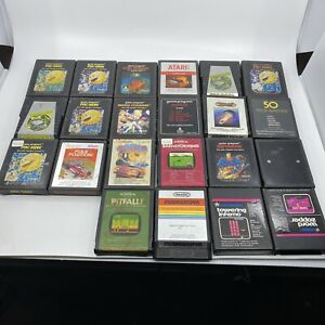 Lot of 22 Assorted Atari 2600 Games Some Rare, And Accessories