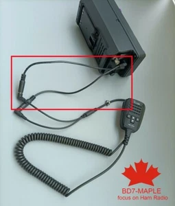 Kabel adaptera MIC do nadajnika-odbiornika ICOM 705 IC-705 SDR HF - Zdjęcie 1 z 4