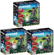 Playmobil Ghostbusters 2 9346 9347 9348 - Venkman Spengler Stantz - NEW - NO HST