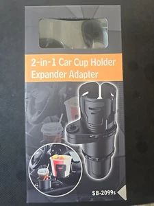 Expansor Soporte Dos en Uno, Expansor Portavasos Doble para Coche Multifuncional - Imagen 1 de 3