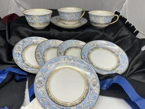 Noritake China Rosa Blanco Rosa Amarillo 5 5 Pulgadas Platillos 3 Tazas Japón d004 - Imagen 1 de 8