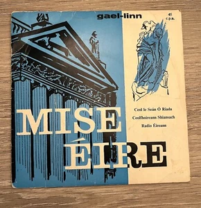MISE EIRE Gael Linn 45rpm SEAN O'RIADA EP 1960 Vinyl Record Irish OST - Picture 1 of 3
