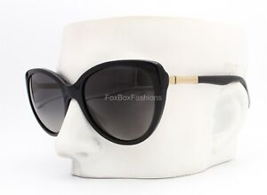 Dolce Gabbana DG 4175 501/T3 Sunglasses Polished Black w/ Gold Logo Polarized