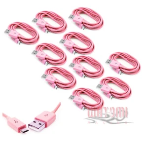 10X 10FT MICRO USB DATA CHARGER CABLE PINK NOKIA LUMIA 920 LG OPTIMUS G L9 G2 - Picture 1 of 1