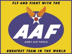 1944 Style US Army Air Force, AAF New Metal Sign:  12 x 16" & Free Shipping - Picture 1 of 1