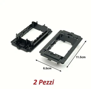 2 Soportes Para Placa 3 Módulos Negro Interruptor Toma Tapón HMJ - Imagen 1 de 1