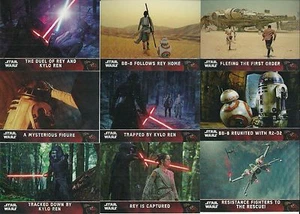 Topps Star Wars Force Awakens Chrome Retail Wave Refractor 100 Card Complete Set - Picture 1 of 1