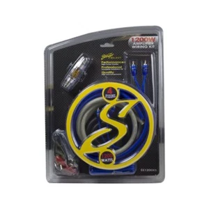 STINGER SS1200XS 4 GAUGE GA COPPER 1200W CAR AUDIO COMPLETE AMPLIFIER WIRING KIT - Picture 1 of 2