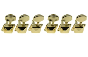 NEW LH Semi-Closed 6 In Line - Gold - For Left-Handed Guitar - Picture 1 of 4