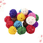  50 Pcs Home Rattan Red White And Blue Accessories Balls Pendant