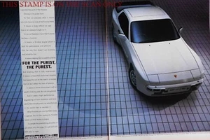 PORSCHE '944S' Motor Car ADVERT : Original Vintage 1988 Print Ad E16/79 - Imagen 1 de 1