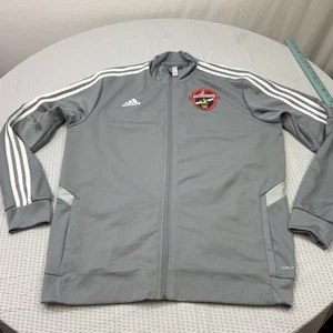 Adidas Capital Soccer Association Grigio Giacca Full Zip Uomo Taglia Large - Usato in ottime condizioni - Foto 1 di 12