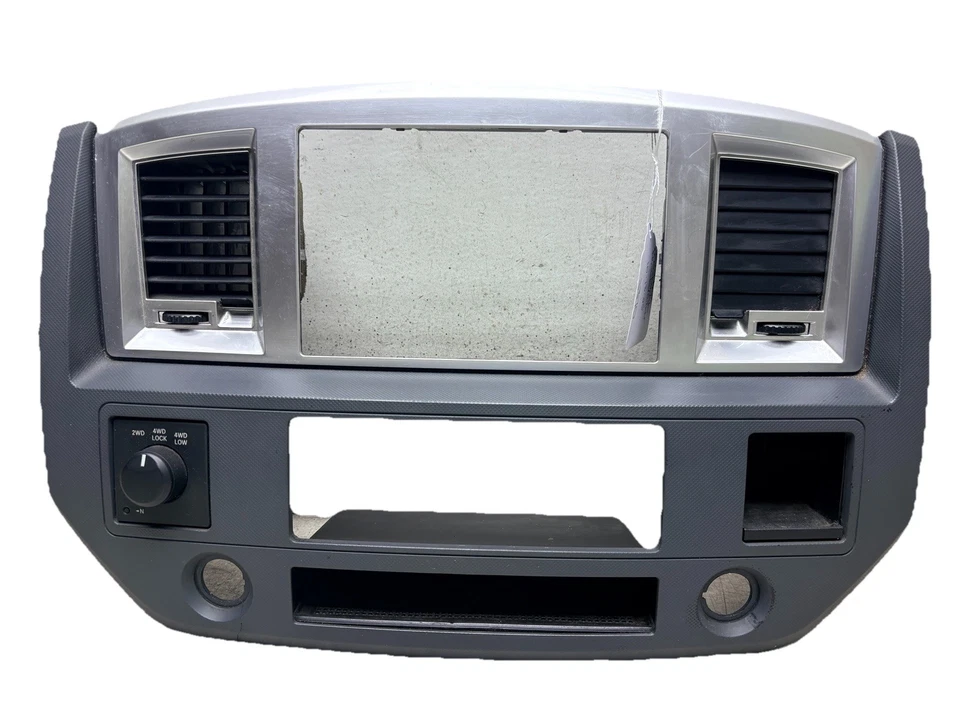 ***06-09 Dodge Ram 1500 2500 3500 tablero bisel doble din radio clima J370 Foto 1 de 4