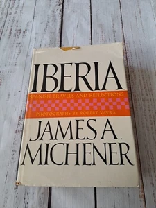 1sr Druck, 1. Auflage! Iberia by James A. Michener 1968 HCDJ mit DJ-Koffer - Bild 1 von 11