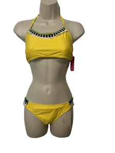 Gossip Girl 2 Piece Girls Bathing Suit Size 16 Yellow - Picture 1 of 7