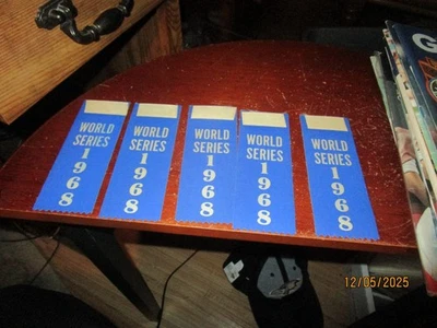 Lote de cintas de béisbol de la Serie Mundial 1968 (5) Tigres de Detroit vs Cardenales de San Luis * Foto 1 de 2