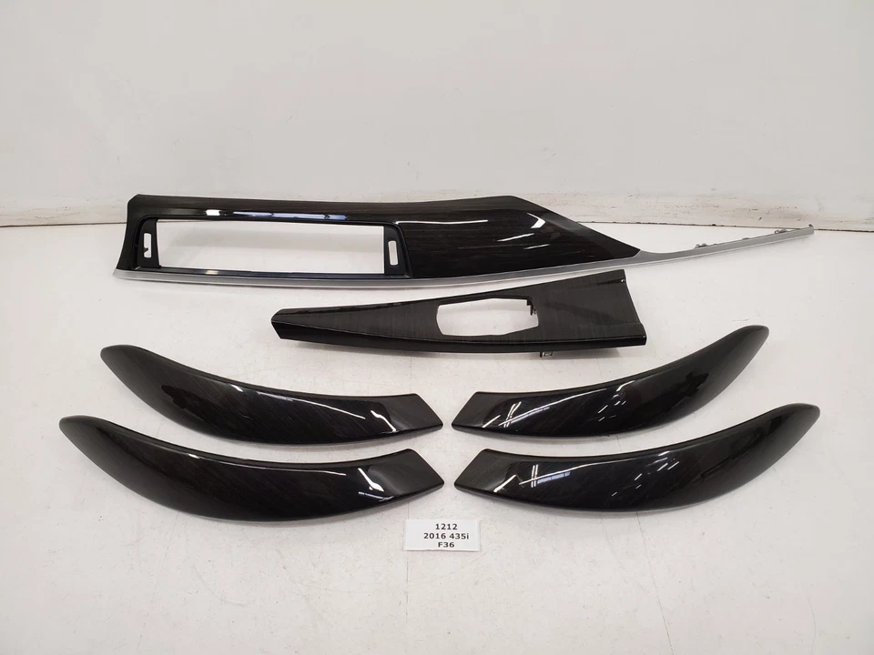 ✅ 14-20 OEM BMW F32 F36 consola central tablero madera antracita interior juego * Foto 1 de 4