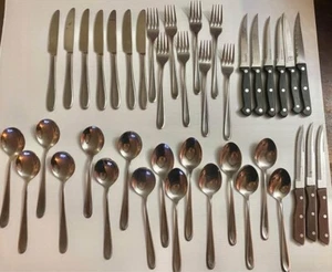 Bulk lot Wiltshire Cutlery Stainless Steel Flatware Setting For 8 - Picture 1 of 8