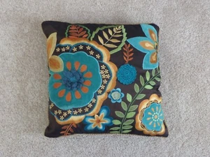 Pier 1 One Floral Throw Pillow - VGC - Picture 1 of 3