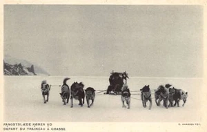 GRØNLAND Greenland - Departure of the sled for the hunt - Publ. Administration d - Picture 1 of 2
