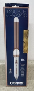Conair Doppelkeramik 1 Zoll Lockenstab CD705GN weiß/Roségold - Bild 1 von 4