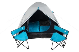 Pure4Fun Camping / Festival Set Inc 2 person tent Two Chairs & Sleeping Bags - Picture 1 of 8