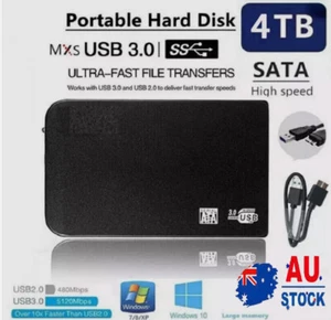 Portable 4TB HDD speedy 2TB USB 3.0 1TB Expansion External Hard Drive 2.5" - Picture 1 of 16