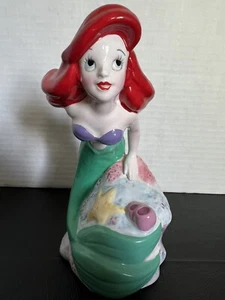 "Estatuilla de colección Disney Japón Ariel La Sirenita cerámica porcelana 6,5"" rara" - Imagen 1 de 9