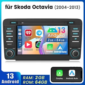 4-Kern Android 13 Autoradio GPS SWC Für Skoda Octavia Yeti Superb Roomster Rapid - Bild 1 von 12